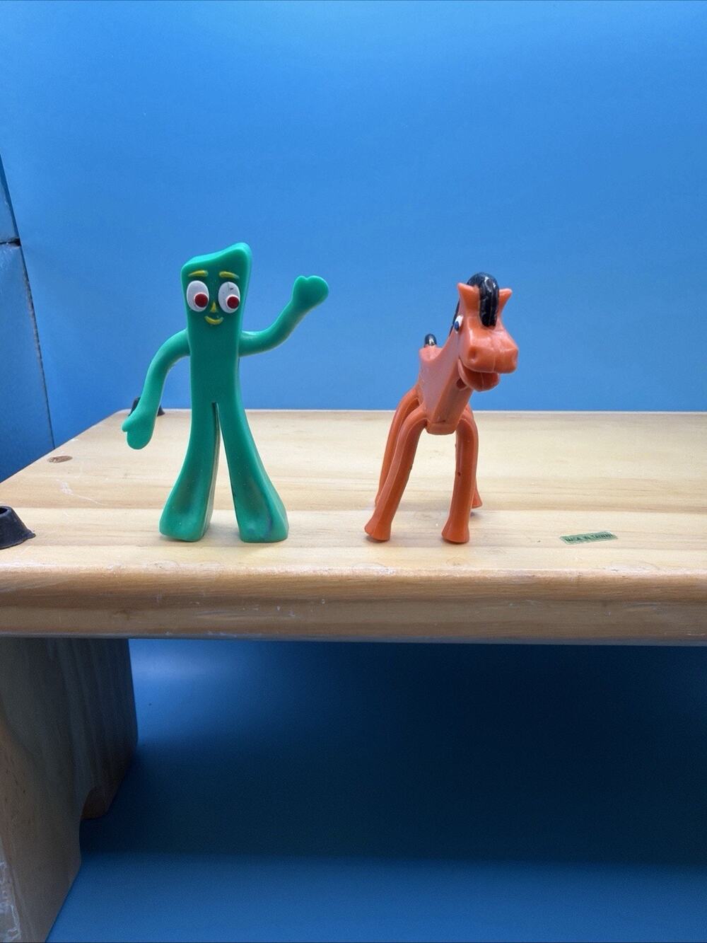 Vintage Gumby and Pokey Mini Figure Set Lot Jesco Prema Toy Co